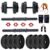 BULLAR Adjustable Dumbbells Set 8 Kg to 20 Kg with Pair of Dumbbell Rods and PVC Weight Plates with Gym Accessories (16 KG)