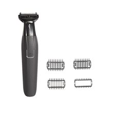 Amazon Basics Cord/Cordless Trimmer And Shaver With 4 Trimming Combs, Ipx7-90 Minutes Run Time (Black)