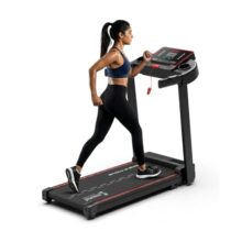 Cockatoo SmartRun3.5 3.5HP Peak DC Motorized Treadmill for Home, with 3 Level Manual Incline, Max Speed 12 Km/Hr (DIY Installation)