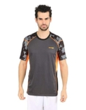 Vector X OMT-117 Men’s Round Neck Tshirt (Grey-Orange)
