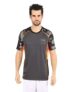 Vector X OMT-117 Men’s Round Neck Tshirt (Grey-Orange)