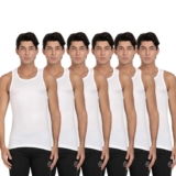 Pepe Jeans Men’s Solid 100% Cotton Regular Fit Innerwear Vest