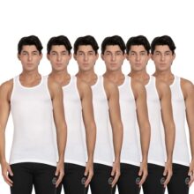 Pepe Jeans Men’s Solid 100% Cotton Regular Fit Innerwear Vest