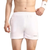 Head HPS-1115 Badminton Shorts for Mens, Colour – White (Small)