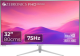 Zebronics 80.0 Cm (32 Inch) Curved Full Hd Led Backlit Va Panel With Hdmi + Vga Dual Input, Built-In Speaker, Max 250 Nits Brightness, White Monitor (Zeb -Ac32Fhd Led)(Response Time: 8 Ms, 75 Hz Refresh Rate)