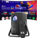 Zebronics Pixaplay 77G (7500 Lm / 1 Speaker / Wireless / Remote Controller) Portable 4K Support, 200 Display, Auto Focus & Keystone, 270 Tilt, Portable Home Theater Cinema, Netflix, Prime, Wifi, Bt, Hdmi Arc (Pixaplay 77G) Projector(Black)