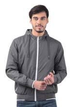 Numero Uno Men’s Solid Regular Fit Grey Jacket