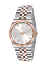 French Connection Flute Ligne | Analog | Silver Dial | Stainless Steel Strap | Watch for Women – FCN0212SRTM