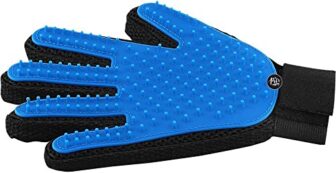 The Pets Company Dog Grooming Soothing Massage Rubber Glove Brush, Hair Deshedding Tool for Dogs and Cats