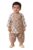 Pspeaches Boys Cotton Full Sleeve Round Neck Booti Print Angrakha Kurta with Dhoti Pant 2 Piece Set|Ethnic Wear for Baby Boys|Traditional & Festive Outfit 18-24 Month Multicolour
