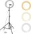 Flipkart Smartbuy 10 Inch Big Led Selfie Ring Light With Tripod Stand 7 Feet | 3 Mode Ring Flash(White, Black)