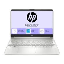 HP 15s,12th Gen Intel Core i3-1215U, 8GB DDR4, 256GB SSD, Anti-Glare, Micro-Edge, 15.6-inch(39.6cm) FHD Laptop, Intel UHD Graphics, Full-Size KB (Win 11, Office 21, Silver, 1.69kg) fy5010tu