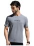 Men Wrinkle Resistant Moisture Wicking T-Shirt with Stylish Chest Logo|Men Sports Tshirt|Moisture Wicking T-Shirt