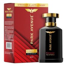 Park Avenue Conquer, Eau De Parfum Men, 100Ml | Long Lasting Perfume For Men | Premium Luxury Fragrance Scent | Aromatic Blend Of Woody & Spicy Fragrance | Suitable For Every Occasion
