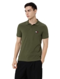 Tommy Hilfiger Mens Green Color T-Shirt (L)
