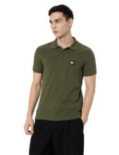 Tommy Hilfiger Mens Green Color T-Shirt (L)