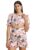 Pataari Womens 2-piece Printed Coord Set | Top & Short Dress Beige