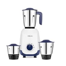 Bajaj Ninja Series Grace 500W Mixer Grinder| Mixie For Kitchen With Duracut® Blades|2-In-1 Blade Function For Dry & Wet Grinding|2 Stainless Steel Mixie Jars|5-Yr Motor Warranty By Bajaj|Midnight Blue