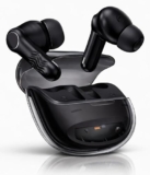 VEHOP CRYSTA Gaming TWS Earbuds – Ultra Low Latency 40ms, Bluetooth v5.49+ENC for Clear Calling, 50Hrs Playtime, Bass Boosted, Premium Wireless Headphone, Touch Control, IPX4 & Voice Assistance. BLACK