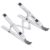 AGARO Foldable Laptop Stand, 7 Adjustable Levels, Non Slip Silicone Pads, Aluminium Built, Laptop, Tablet, Books LS1821, Silver
