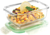 Signoraware Lunch Box Microwave Safe Food Container for Fridge Serving 1 Containers Glass Office Lunch Box(370 ml)