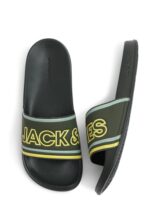 Jack & Jones Men’S Olive Night Pool Sliders – 45 (9016864025)