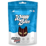 Waggy Bites Sticklets Dry Chicken and Fish Bites for Cats | No Added Sugar | Contains Taurine | 50 g | Pack of 2