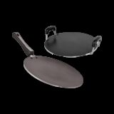 NIRLON Non-Stick Aluminium Tawa Cookware Set, 2-Pieces, Red (2.6mm_CT12_RT) Non-Stick Coated Cookware Set(PTFE (Non-stick), Aluminium, 2 – Piece)
