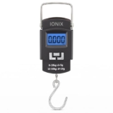 IONIX Weight Machine for Luggage, Wait Machine, Luggage Wighing Scale, Digital Weighing Scale, Bag Weighing Scale for Luggage, Electronic Portable Fishing Hook Type Digital LED Screen, 50 kg (Black)