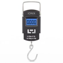 IONIX Weight Machine for Luggage, Wait Machine, Luggage Wighing Scale, Digital Weighing Scale, Bag Weighing Scale for Luggage, Electronic Portable Fishing Hook Type Digital LED Screen, 50 kg (Black)