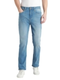 Dennis Lingo Men Mid Blue Mid Rise Straight Fit Jeans (DLMJNW23200_MB, Mid Blue, 34)