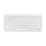 ASUS Marshmallow KW100 Wireless Keyboard – Iridescent White | Silent Scissor Keys, Compact Design, 2-Year Battery Life, Compatible with Windows/Mac/Chrome/iOS/with Dedicated Copilot Key