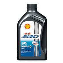 Shell Advance Ultra 4T 10W-40 Api Sn Fully Synthetic Motorbike Engine Oil (1 L)