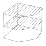 Vivela Stainless Steel 2-Tier Corner Kitchen Rack | Multipurpose Countertop Storage Organizer for Spice Jars, Condiments, Oil Bottles & Kitchen Essentials | Rust-Resistant Heavy-Duty Design