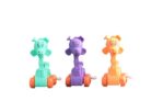 Negi Wind-Up Toy Set of 3 Animal Models, BIS Approved Safe Toys for Kids, Fun Moving Figures with Forward Motion & Head Action, Durable Plastic Wind-Up Playset for Boys & Girls, Multicolor