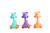 Negi Wind-Up Toy Set of 3 Animal Models, BIS Approved Safe Toys for Kids, Fun Moving Figures with Forward Motion & Head Action, Durable Plastic Wind-Up Playset for Boys & Girls, Multicolor