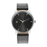 Fastrack Stunners Quartz Analog Black Dial Grey Leather Strap Watch for Guys – NS3278SL01