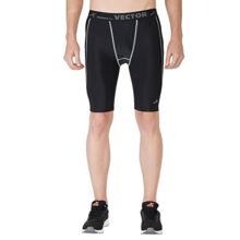 Vector X OMS-142 Inner Compression Shorts with Abdo-Guard Pocket (Black)