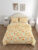 haus & kinder Microfiber Double Flat 200 TC Printed 1 Bedsheet with 2 Pillow Covers(Blue)