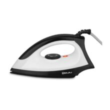 Bajaj Dry Iron DX 15 1000 Watts | Duraglide soleplate with PTFE coating | Cool touch body | 360° Swivel Cord | 2 Yr Warranty | Black & White