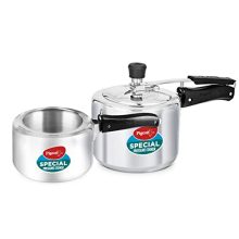 Pigeon By Stovekraft 2+3 Litre Combo Special Aluminium Inner Lid Induction Base Pressure Cooker (Silver) Bis Certified,Common Lid For 2+3L