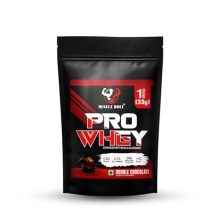 Musclebolt Pro Whey Protein | Muscle Growth | Muscle Recovery | Easy Digestion | 24G Protein, 5.2G Bcaa, 4.1G Glutamine, For Increase Strength & Performance (Double Chocolate, 33Gm)