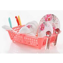 Primelife Plastic Adjustable Over Sink Dish Drainer, Vegetables Drying Rack Basket, Organizer Tray For Home & Kitchen – Multicolor (Adj – Basket)