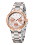 French Connection Chronéa | Silver Dial | Rose Gold Two Tone Stainless Steel Strap | Quartz Watch for Women – FCO6SRTM
