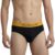 Levi’s Cotton Elite Brief | Premium Men’s Brief Underwear | 4-Way Stretch | Outer Elastic Waistband | Double-Layered Pouch | Style 073 – (Jet Black_M)