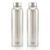Sizzle Stainless Steel Water Bottle Set of 2 Durable & Leak-Proof | Single wall | For Office, Home, Kids, School For Women Men | 1000 ml Each| SFB-508 x 2