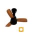 CADLEC Breeza 1200mm Ultra High Speed Ceiling Fan | Powerful Air Delivery | BEE Star Rated Energy Efficient | High Performance Motor | 3-Year Warranty | Brown