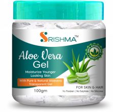 Srishma Aloe Vera Gel | Moisturizing | Remove Dead Skin | Natural glow(100 g)