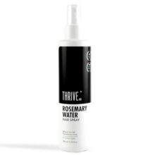 Thriveco Rosemary Water Hair Spray | With 100% Natural Rosemary Extract, Rice Water & Hyaluronic Acid | For Hair Growth & Hair Fall Control | Adds Shine & Conditions | Lightweight | For Men & Women, 200Ml