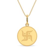 KALYAN JEWELLERS 24K (999) Purity Swastik Gold Coin Pendant 2 Gms